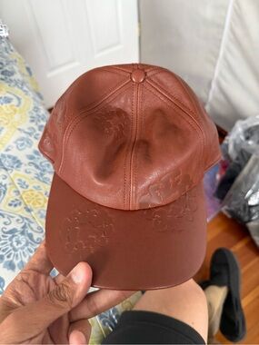 Denim Tears Leather Wreath Brown Hat